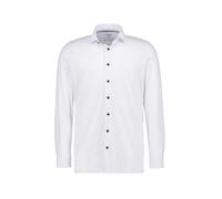 Businesshemd OLYMP "OLYMP Luxor 24/Seven, modern fit, New Kent", Herren, Gr. 43, Normaler Arm, weiß, 92% Baumwolle, 8% Elasthan, Hemden (89371365-43) weiß