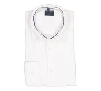 OLYMP Casual Regular Fit Leinenhemd weiss, Einfarbig