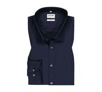 OLYMP Hemd Herren Slim Fit Extra langer Arm Baumwoll-Stretch blau, 43