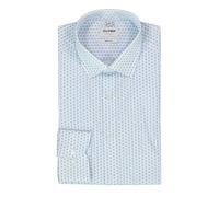 OLYMP Hemd Herren Slim Fit Extra langer Arm Kent-Kragen Baumwoll-Stretch blau, 38