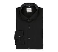 OLYMP Hemd Herren Slim Fit Extralang 69 cm Baumwolle schwarz, 40