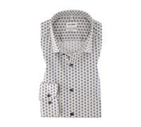 OLYMP Hemd Herren Slim Fit Langarm Baumwoll-Stretch beige/blau, 40