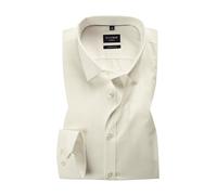 OLYMP Hemd Herren Slim Fit Langarm Baumwoll-Stretch beige, 43