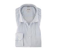OLYMP Level Five Body Fit Hemd blau/weiss, Gemustert