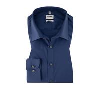 OLYMP Hemd Herren Slim Fit Langarm Baumwoll-Stretch blau, 40
