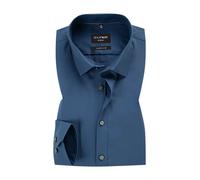 OLYMP Hemd Herren Slim Fit Langarm Baumwoll-Stretch blau, 40