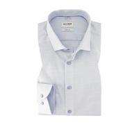OLYMP Herren Businesshemd Langarm Level.Five.Body.fit,Einfarbig,Body fit,Modern Kent,Rauchblau 13,41