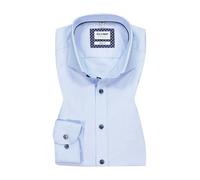 Body Fit Business-Hemd mit Strukturmuster Modell 'Royal' 43 men Bleu