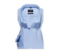 Businesshemd OLYMP "No. Six super slim", Herren, Gr. 45, N-Gr, blau (hellblau), Web, Obermaterial: 97% Baumwolle, 3% Elastolefin, slim fit, Hemden (59134026-45) hellblau
