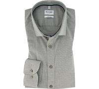 OLYMP Hemd Herren Slim Fit Langarm Baumwoll-Stretch grau, 41