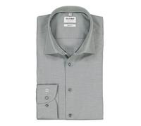 OLYMP Hemd Herren Slim Fit Langarm Baumwoll-Stretch grün, 40