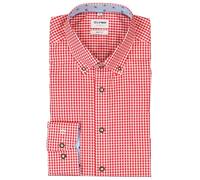 OLYMP Hemd Herren Slim Fit Langarm Baumwoll-Stretch rot, 39