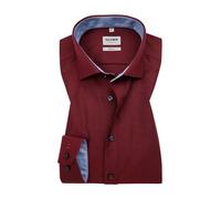 OLYMP Hemd Herren Slim Fit Langarm Baumwoll-Stretch rot, 46