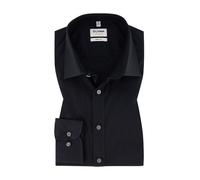 OLYMP Herren Businesshemd Langarm Level.Five.Body.fit,Einfarbig,Body fit,New York Kent,schwarz 68,39