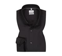 OLYMP Hemd Herren Slim Fit Langarm Baumwoll-Stretch schwarz, 40