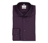 OLYMP Hemd Herren Slim Fit Langarm Baumwoll-Stretch violett, 42