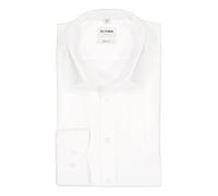 OLYMP Hemd Herren Slim Fit Langarm Baumwoll-Stretch weiß, 37