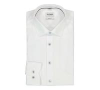 OLYMP Hemd Herren Slim Fit Langarm Baumwoll-Stretch weiß, 40