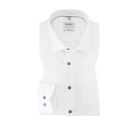 OLYMP Hemd Herren Slim Fit Langarm Baumwoll-Stretch weiß, 42