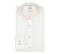 OLYMP Hemd Herren Slim Fit Langarm Baumwoll-Stretch Weiß, 43