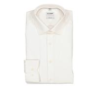 OLYMP Hemd Herren Slim Fit Langarm Baumwoll-Stretch weiß, 45