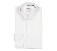 OLYMP Hemd Herren Slim Fit Langarm Baumwoll-Stretch weiß, 45
