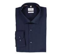 OLYMP Hemd Herren Slim Fit Langarm Baumwolle blau, 38