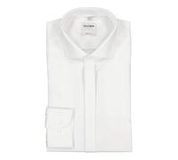 OLYMP Hemd Herren Slim Fit Langarm Baumwolle weiß, 43