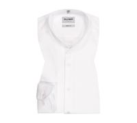 OLYMP Level Five body fit Hemd Langarm Stehkragen Twill Stretch weiß 43