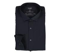 Businesshemd OLYMP "OLYMP Level Five 24/Seven, body fit, Modern Kent", Herren, Gr. 39, Normaler Arm, marine, 86% Polyamid, 14% Elasthan, Hemden (33388624-39) marine