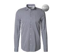 OLYMP Level 5 24/seven Hemd Streifen Navy - Größe 42 Dunkelblau 42