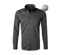 OLYMP Herren Businesshemd Langarm Level.Five.Body.fit,Single Jersey,Body fit,New York Kent,anthrazit 67,42