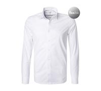 OLYMP Herren Businesshemd Level.Five Body fit Langarm – Single Jersey, New York Kent, Weiss 00, 42