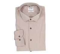 OLYMP Hemden Herren Slim Fit Langarm Baumwoll-Stretch beige, 41
