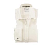 OLYMP Hemd Herren Slim Fit Umschlagmanschetten Baumwoll-Stretch weiß, 42