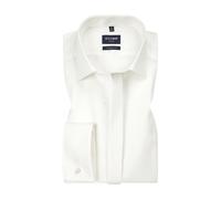 Businesshemd OLYMP "Luxor modern fit", Herren, Gr. 43, N-Gr, beige (hellbeige), Web, Obermaterial: 100% Baumwolle, Umschlagmanschette, Hemden (75682007-43) hellbeige