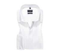 OLYMP Hemd Herren Umschlagmanschetten,Extra langer Arm Baumwolle weiß, 37