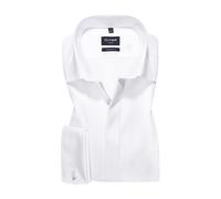 OLYMP Hemd Herren Umschlagmanschetten,Extra langer Arm Baumwolle weiß, 44