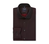 OLYMP Luxor Modern Fit Hemd bordeaux, Einfarbig