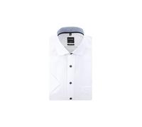 OLYMP Herren Businesshemd Langarm Luxor,Einfarbig,modern fit,Global Kent,Weiss 00,38