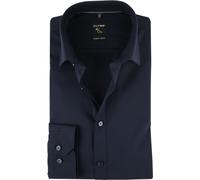 OLYMP Herren Businesshemd Langarm No.Six,Einfarbig,super Slim,Urban Kent,Marine 18,39