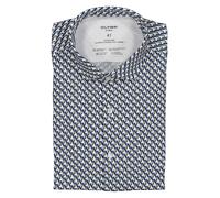 OLYMP Hemd "No 6" - Super Slim - in Dunkelblau - Größe 40 | Herren Plussize