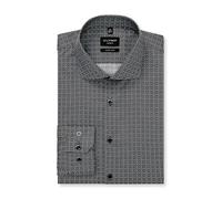 OLYMP Hemd "No 6" - Super Slim - in Schwarz - Größe 38 | Herren Plussize