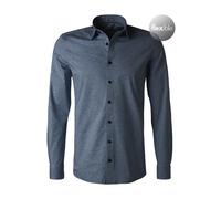 OLYMP Herren Businesshemd Langarm No.Six.24.Seven,Single Jersey,super Slim,Urban Kent,Rauchblau 13,41