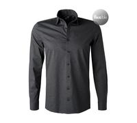 OLYMP Hemden Herren Extra Slim Fit Langarm Jersey grau, 40