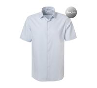 OLYMP Hemden Herren Kurzarm Baumwoll-Stretch blau, 47