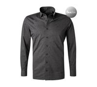 OLYMP Hemden Herren Slim Fit Langarm Jersey grau, 44