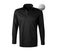 OLYMP Herren Businesshemd Langarm Luxor.24.Seven,Single Jersey,modern fit,New Kent,schwarz 68,39