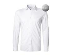 OLYMP Herren Businesshemd Langarm Luxor.24.Seven,Single Jersey,modern fit,New Kent,Weiss 00,45