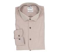 OLYMP Hemden Herren Slim Fit Langarm Baumwoll-Stretch beige, 38